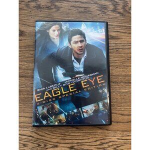 Eagle Eye 2008 DVD Action Thriller Shia LaBeouf Michelle Monaghan Pre-Owned